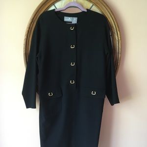 Liz Claiborne  Vintage Fine Wool Dress M 6